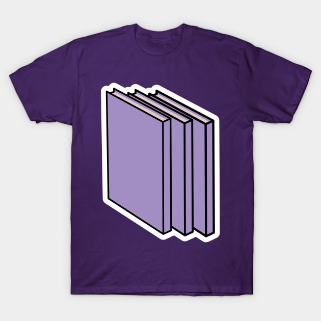 Standing Books Sticker design vector illustration. Student education icon concept design. T-Shirt by AlviStudio